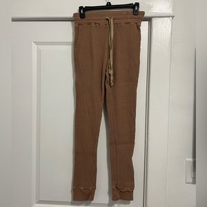 The natural waffle knit lounge pants
